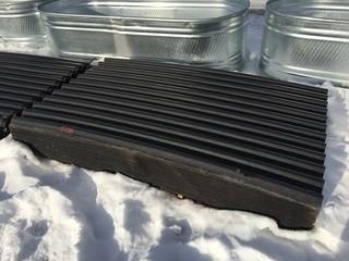 Lot of Ondura Corrugated Panels. (Black)