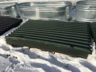 Lot of Ondura Corrugated Panels. (Green)