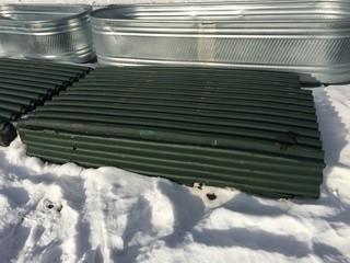 Lot of Ondura Corrugated Panels. (Green)