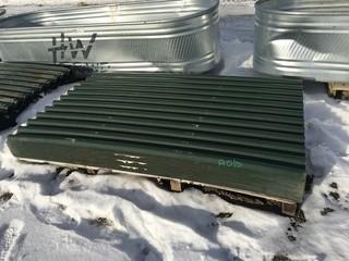 Lot of Ondura Corrugated Panels. (Green)