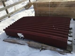 Lot of Ondura Corrugated Panels. (Red)