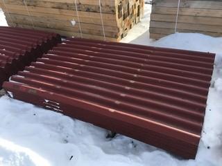 Lot of Ondura Corrugated Panels. (Red)