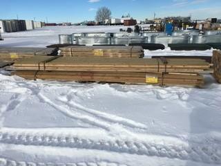 Lot of Assorted 2"x4" Lumber Treated/Untreated.