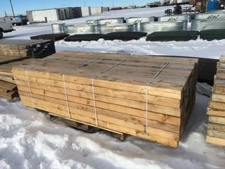 Lot of Approximately (91) 4"x4"x8' Wood Posts.