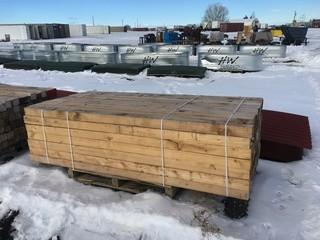 Lot of (91) 4"x4"x8" Wood Posts.