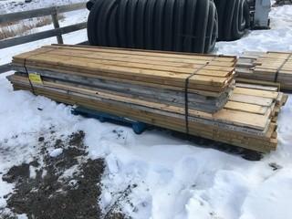 Lot of Assorted Lumber Treated/Untreated Various Sizes 2xx6, 2x8, 2x4, 2x10.