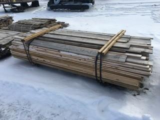 Lot of Assorted Lumber Untreated Various Sizes 2x6, 1x6.