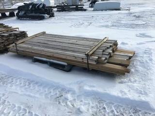 Lot of Assorted Lumber Untreated Various Sizes 2x4, 2x6.