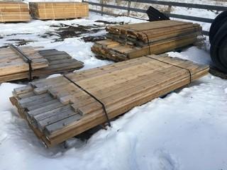 Lot of Assorted Lumber Various Sizes 2x4, 2x6 Treated & Untreated.