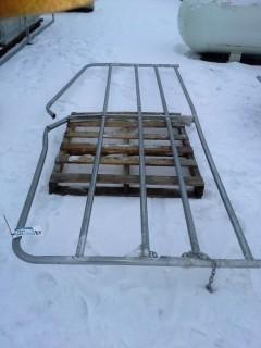 Metal Swinging Gate 140"x4' Damaged.