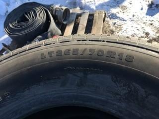 Lot of (4) Michelin LT265/70R18 Tires Used.