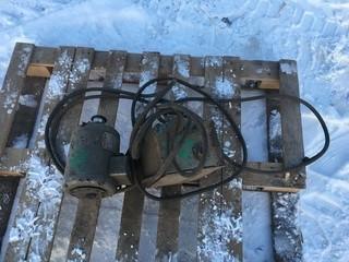 Baldor Industrial 3 Phase 1 HP c/w On/Off Switch.