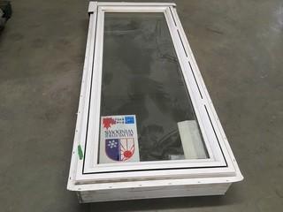 All Weather Windows 750x1800x7 7/8 Double Paned Glass Energy Efficient.