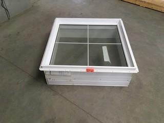 All Weather Windows 900x900x11 1/8 Double Paned Glass.