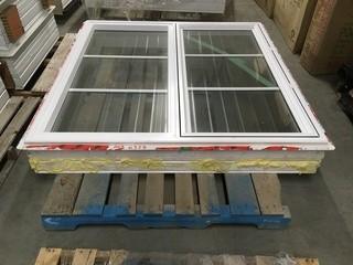 All Weather Window Double Paned 1500x1500x8 1/2. Used.