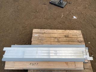 Lot of (5) 47" Aluminum Door Thresholds.