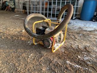 Wacker Neuson 2" Gas Powered Trash Pump c/w Honda GX160 Gas Motor. Requires Repair.
