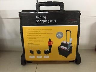Homtronics 25kg Capacity Folding Shopping Cart.
