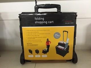 Homtronics 25kg Capacity Folding Shopping Cart.