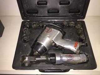 Alltrade Air Tool Kit, 3/8" Ratchet Wrench & 1/2" Square Drive.