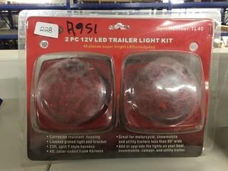 DSA 2 Pc 12V LED Trailer Light Kit, Item #TL40.