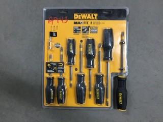 DeWalt MaxFit 8pc Screwdriver Set.