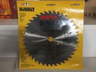 DeWalt 7 1/4" Industrial Steel Saw Blade.