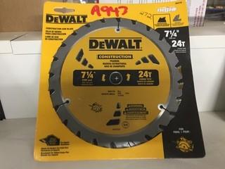 DeWalt 7 1/4" 24T Framing Saw Blade.