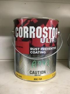 CorroStop Ultra Beige Flat Rust Preventative Coating.