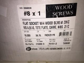 Qty of 1" Wood Screws.
