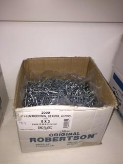 Qty of Flat 4 Lug 3" Screws.