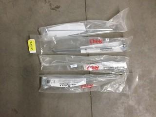 Lot of (4) Fiberbuilt #15 Push Broom Rod Style Braces.