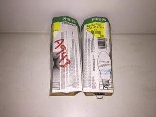 Lot of (2) Philips Ceramalux C150S55/M Bulbs.
