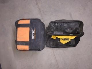 Ridgid Lunch Box & DeWalt Tool Bag.