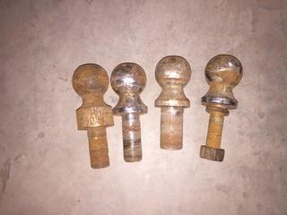 Lot of (4) 2" Steel Ball Hitch.