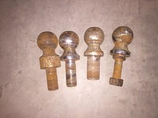 Lot of (4) 2" Steel Ball Hitch.