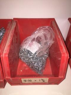 Qty of 1 3/8" Machine Screws.