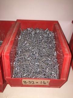 Qty of 1 1/4" Machine Screws.