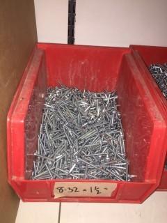 Qty of 1 1/2" Machine Screws.