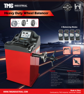 Unused Heavy Duty Wheel Balancer c/w 110v 60 hz.