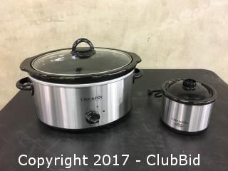 Crock-Pot Classic 5 Quart Oval Slow Cooker c/w Little Dipper Warmer