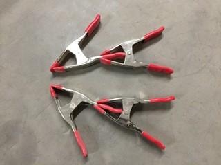 Lot of (4) Spring Clamps.