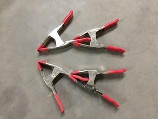 Lot of (4) Spring Clamps.