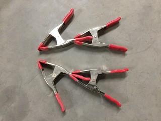 Lot of (4) Spring Clamps.