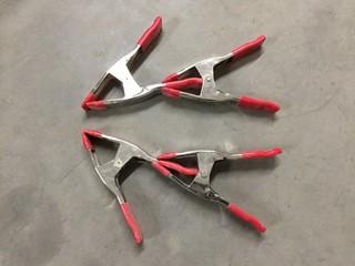 Lot of (4) Spring Clamps.