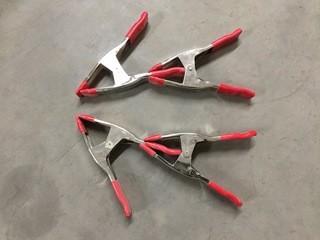 Lot of (4) Spring Clamps.