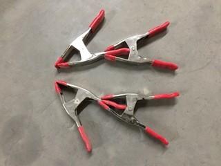 Lot of (4) Spring Clamps.