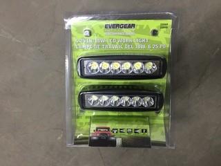 (2) 18W LED Worklights.