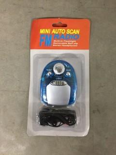 FM Radio Flashlight with Stereo Headphones.