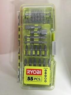 55pc Ryobi Screwbit Set.